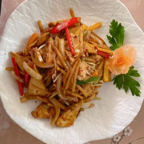081 Würziger Tofu nach Szechuan-Art🌱, 🌶