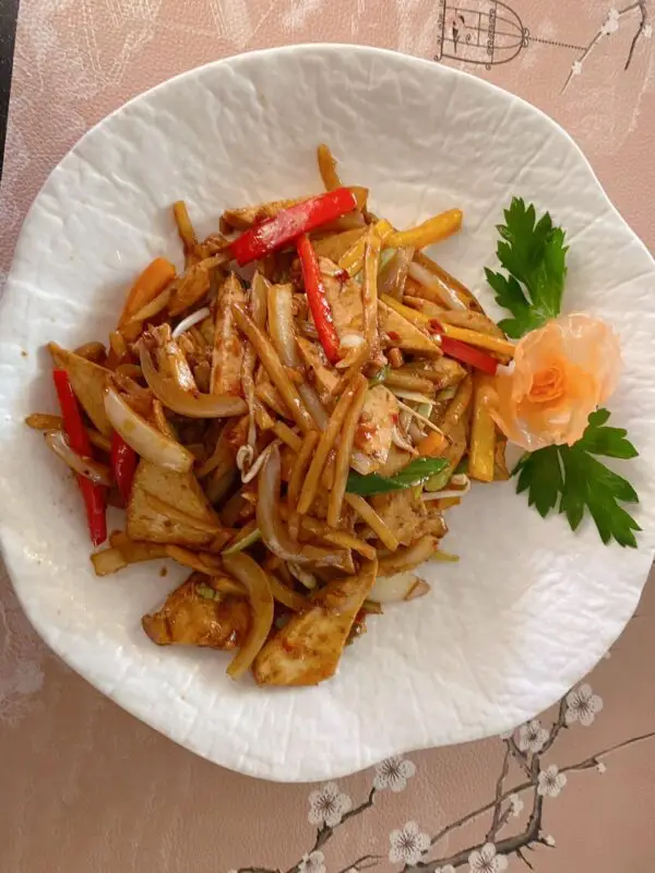 四川豆腐 081 Würziger Tofu nach Szechuan-Art🌱, 🌶