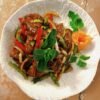 047 Gebratenes Rindfleisch mit Thai-Basilikum 🌶 🌶,👍