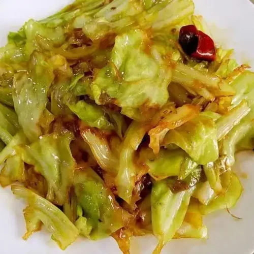Gebratener Spitzkohl (Szechuan Art)